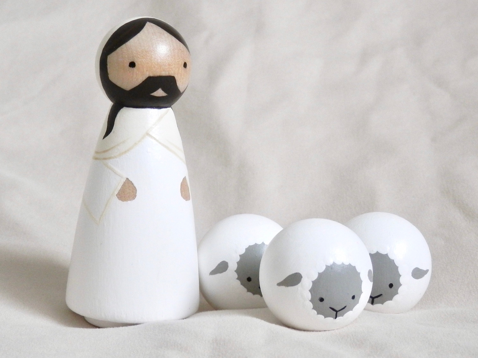 Peg Doll Jesus / Savior / Bible Story Toys / Christian Toys Etsy