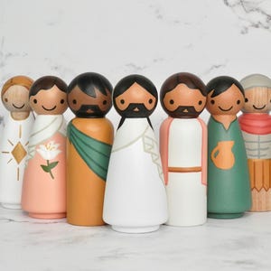 Peg Doll Easter Creche | Full Size | Seven Piece Resurrection set | He Is Risen