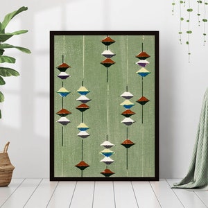 Japandi Wandkunst Minimalistisch Salbei Grün Japanische Ästhetische Malerei Poster Leinwand Gerahmt Gedruckt Zeichnung Moderne Boho Abstrakte Formen Trendy