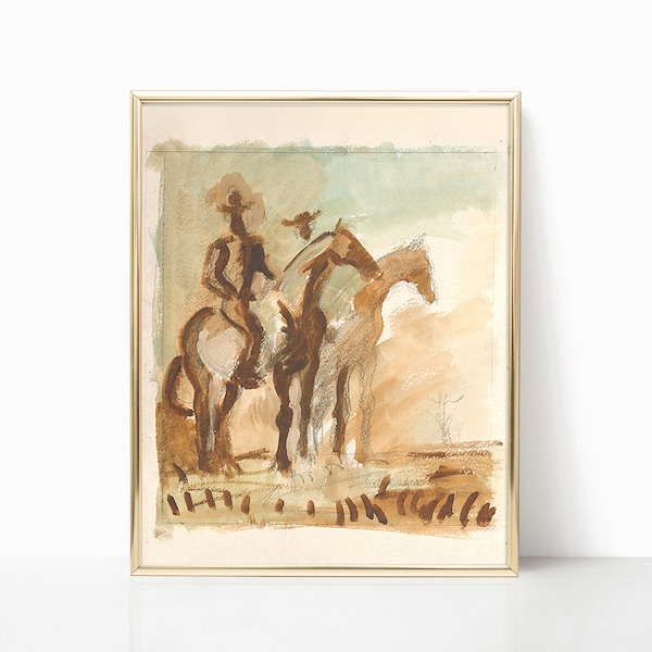 Cowboy Painting - Etsy