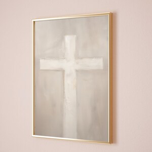 Christian Cross Minimalist Wall Art Poster Jesus Print Watercolor Bible ...