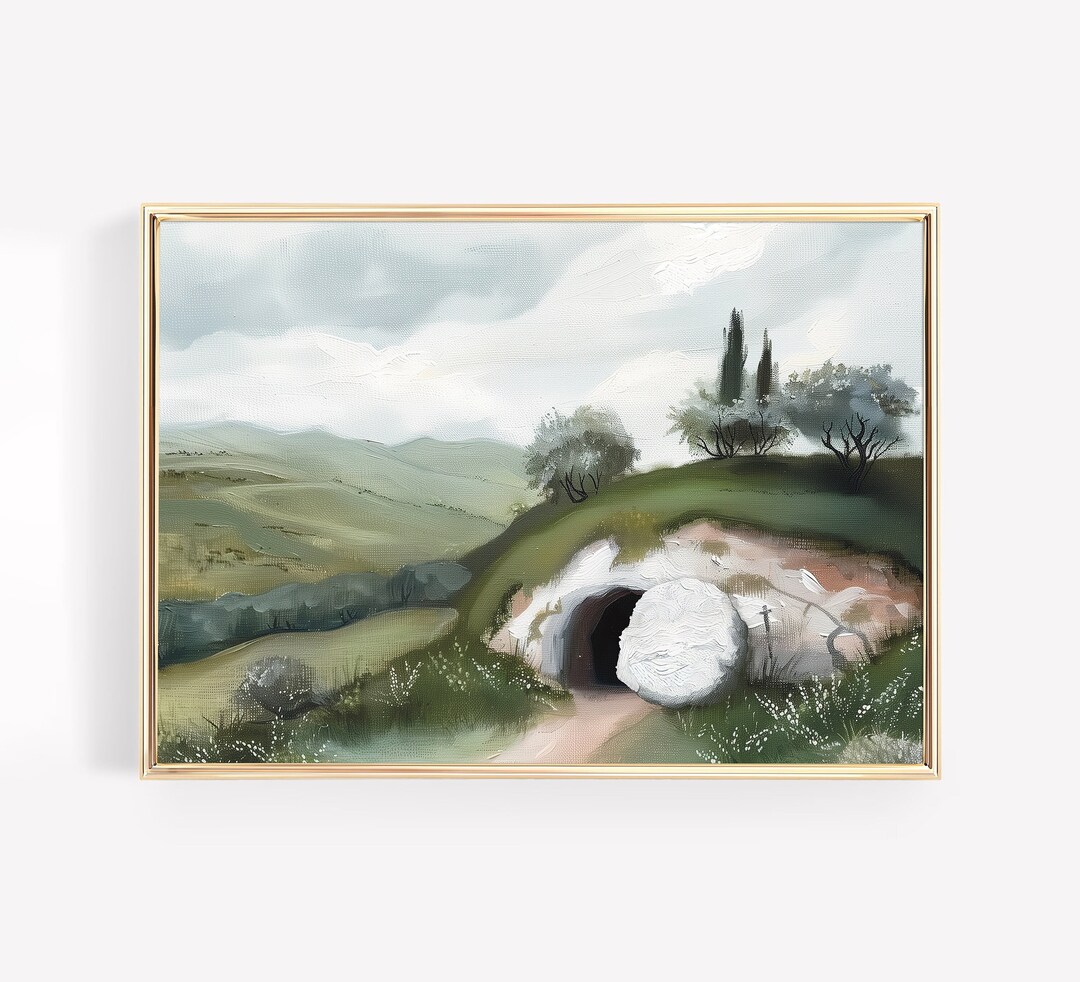Easter Gift Jesus Resurrection Modern Boho Christian Wall Art Poster ...