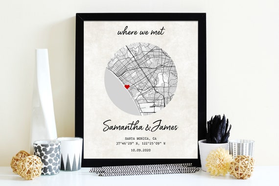 Personalized 26th Wedding Anniversary Gifts Map Print, Twenty-Sixth  Anniversary Photo Gifts - Best Personalized Gifts For Everyone