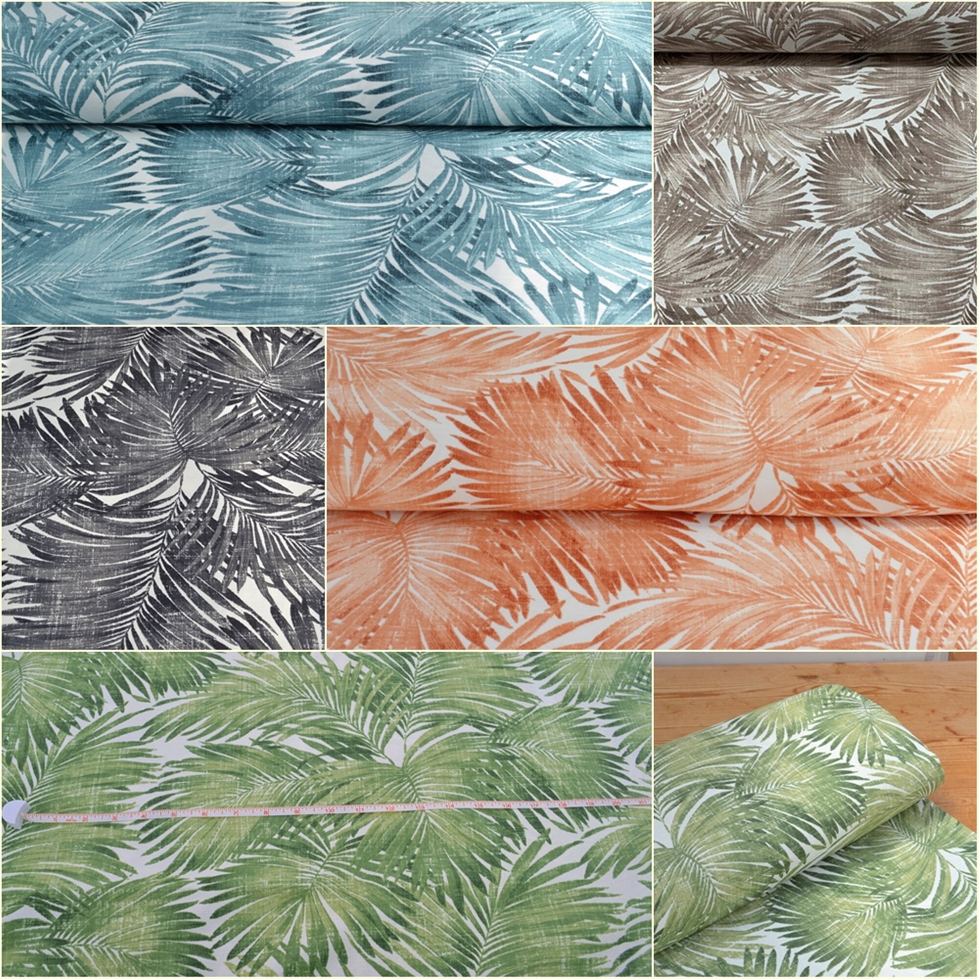 Black Fabric By Yard Palm Leaves Fabric Tropical Leaves Etsy.de