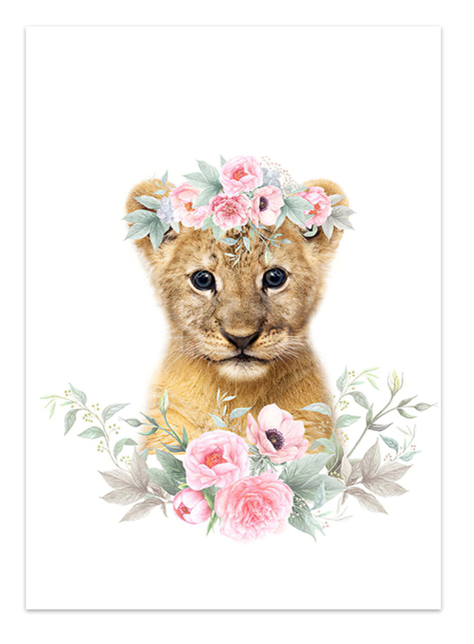 Baby Animal Canvas Painting Wall Decor Paintings for Kids Etsy