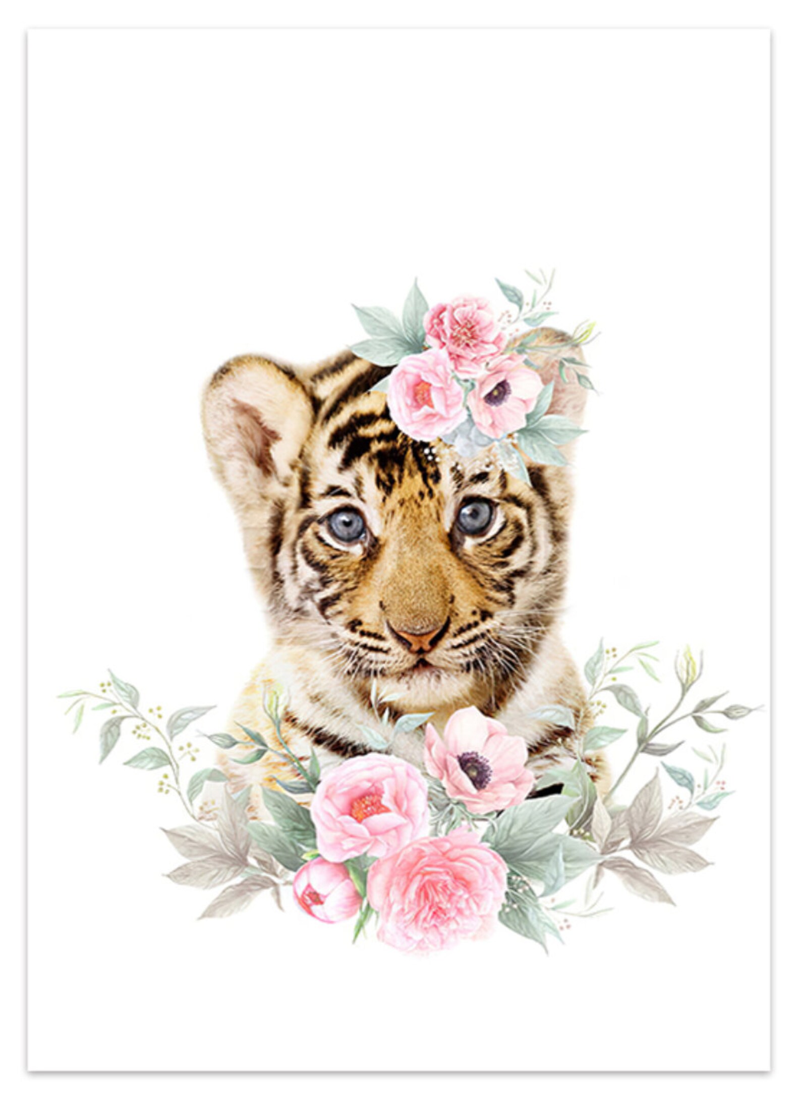 Baby Animal Canvas Painting Wall Decor Paintings for Kids Etsy