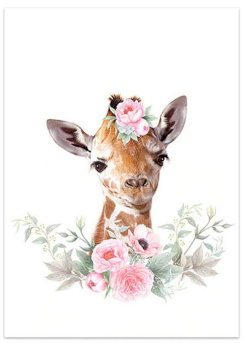 Baby Animal Canvas Painting Wall Decor Paintings for Kids Etsy