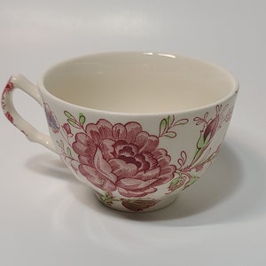 Vintage Johnson Bros Rose Chintz PINK Flat Cups