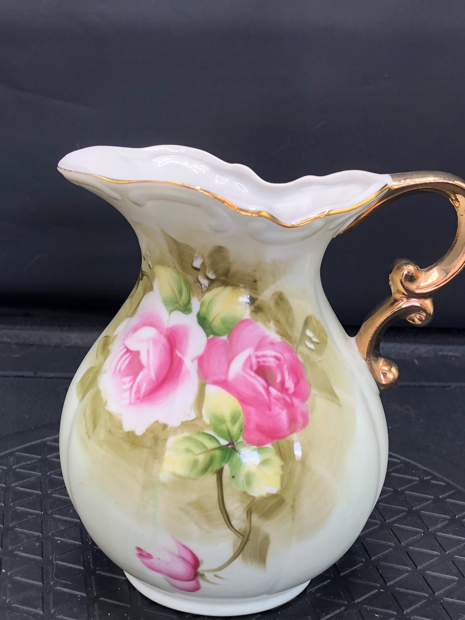 Lefton China Japan Small Pitcher Vase Original Sticker - Etsy