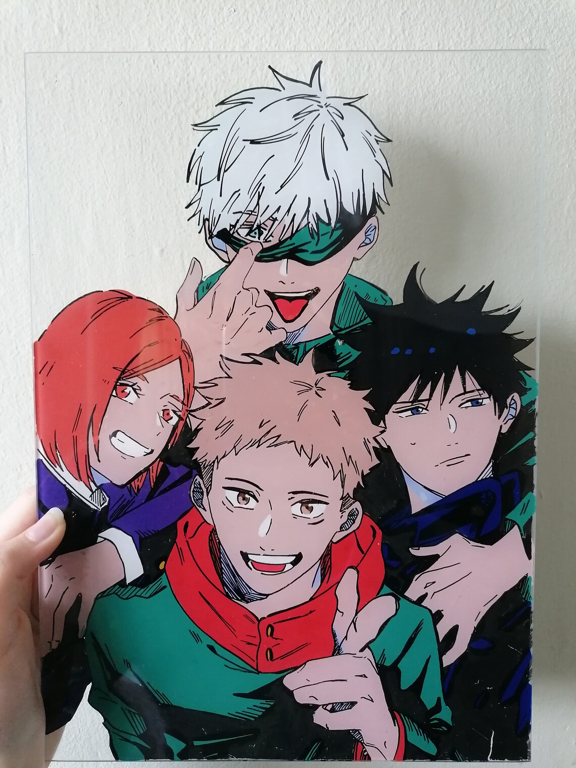 Jujutsu Kaisen Glass Painting Etsy UK