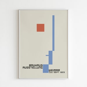 Bauhaus Exhibition Poster: Vintage Abstract Geometric Art (Digital Download)