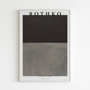 Mark Rothko Print, Exhibition Art Poster, Vintage Rothko Print, Abstract Wall Art, Abstract Printable Art, Museum Wall Art, Digital Download
