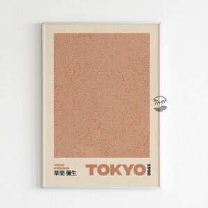 Yayoi Kusama &#39;Tokyo&#39; Print: Japandi Dots Poster (Digital Download)