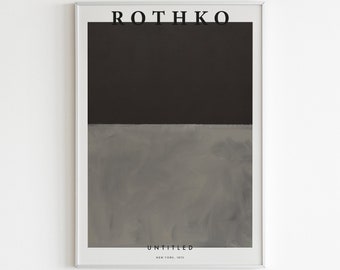 Mark Rothko Exhibition Print: Vintage Abstract Museum Wall Art (Digital Download)