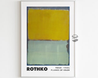 Mark Rothko Exhibition Print: Colorful Abstract Art (Digital Download)
