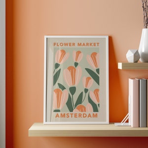 Tokyo Flower Market Poster: Abstract Floral Print (Digital Download)