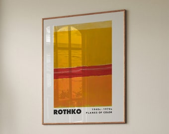 Mark Rothko Art Print: Abstract Scandinavian Gallery Wall Decor (Digital Download)