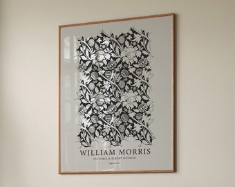William Morris-bloemenprint, vintage botanische kunst (digitale download)