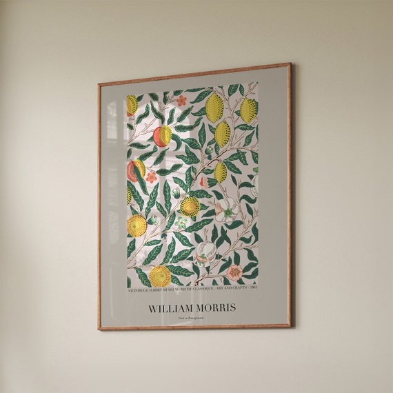 William Morris Botanical Art Print: Vintage Flower Decor (Digital Download)