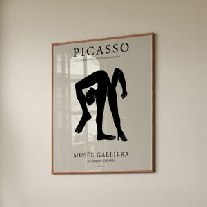 Picasso Art Print, Vintage Printable Gallery Art, Mid Century Modern Poster, The Acrobat Poster, Printable Wall Decor, Digital Download
