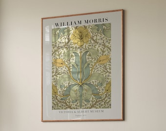 William Morris Botanical Art Poster: Vintage Flower Decor (Digital Download)