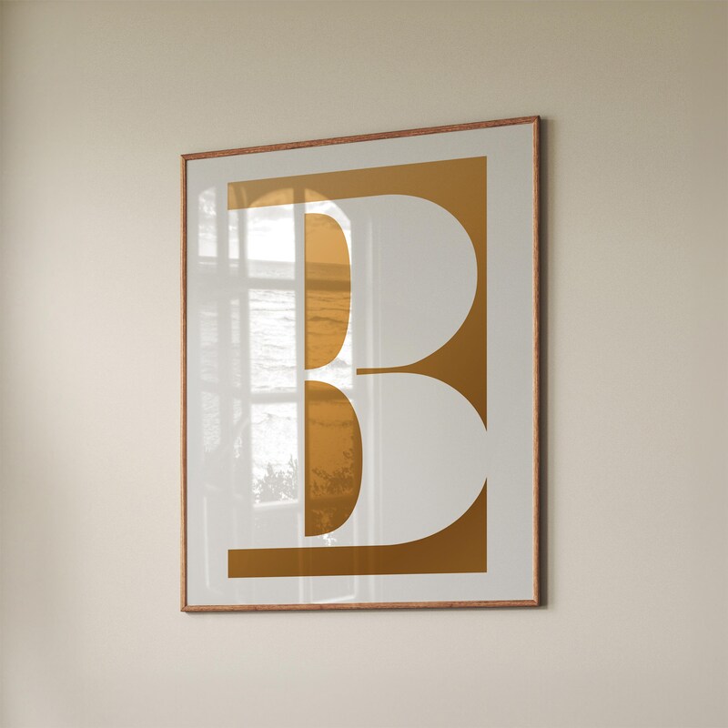 Letter B Poster - Etsy