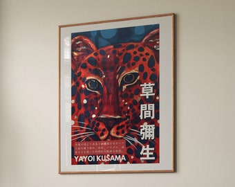 Yayoi Kusama Leopard Print: Japanese Abstract Art (Digital Download)