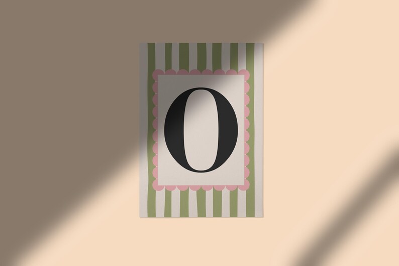 Personalized Letter O Print: Vintage Alphabet Nursery Decor (digital ...