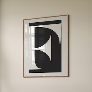 Plakat z literą F, wydruk artystyczny z literą, czarno-biały, sztuka dekoracji wnętrz, pomysł na spersonalizowany prezent, drukowana sztuka inicjału litery, pobieranie cyfrowe