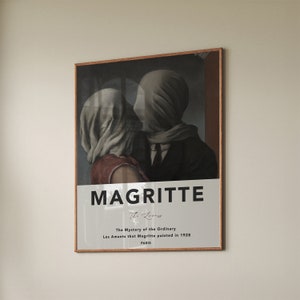 Rene Magritte Art Exhibition Poster, The Loves 1928 Print, Vintage Poster, Vintage Art, Abstract Poster, Printable High Quality Art