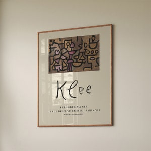 Paul Klee Print: Mid-Century Modern Exhibition Poster (Digital Download)