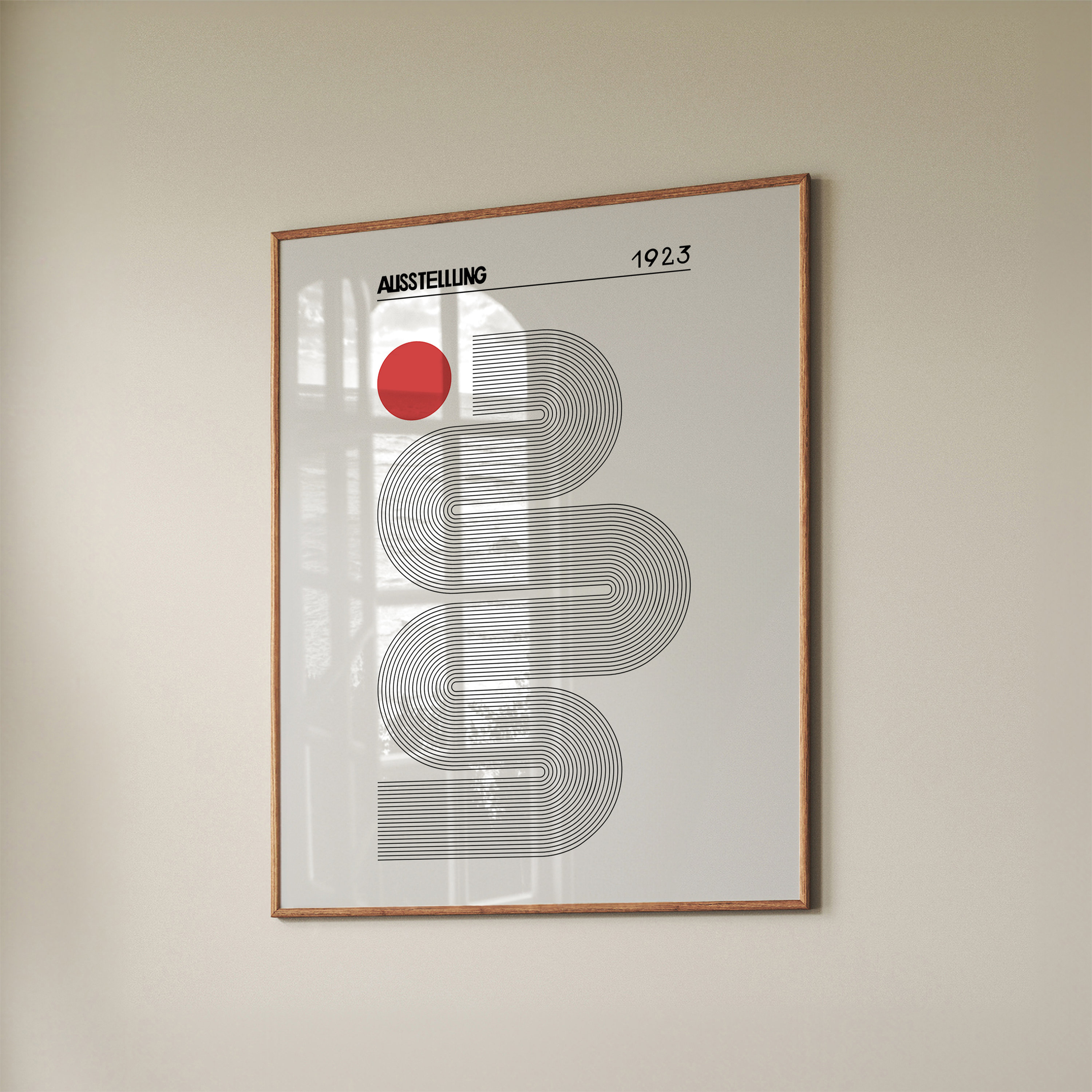 Bauhaus Geometric Art Print: Mid Century Modern Wall Decor (digital ...
