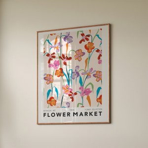 Tokyo Flower Market Botanical Print: Modern Floral Wall Decor (Digital Download)