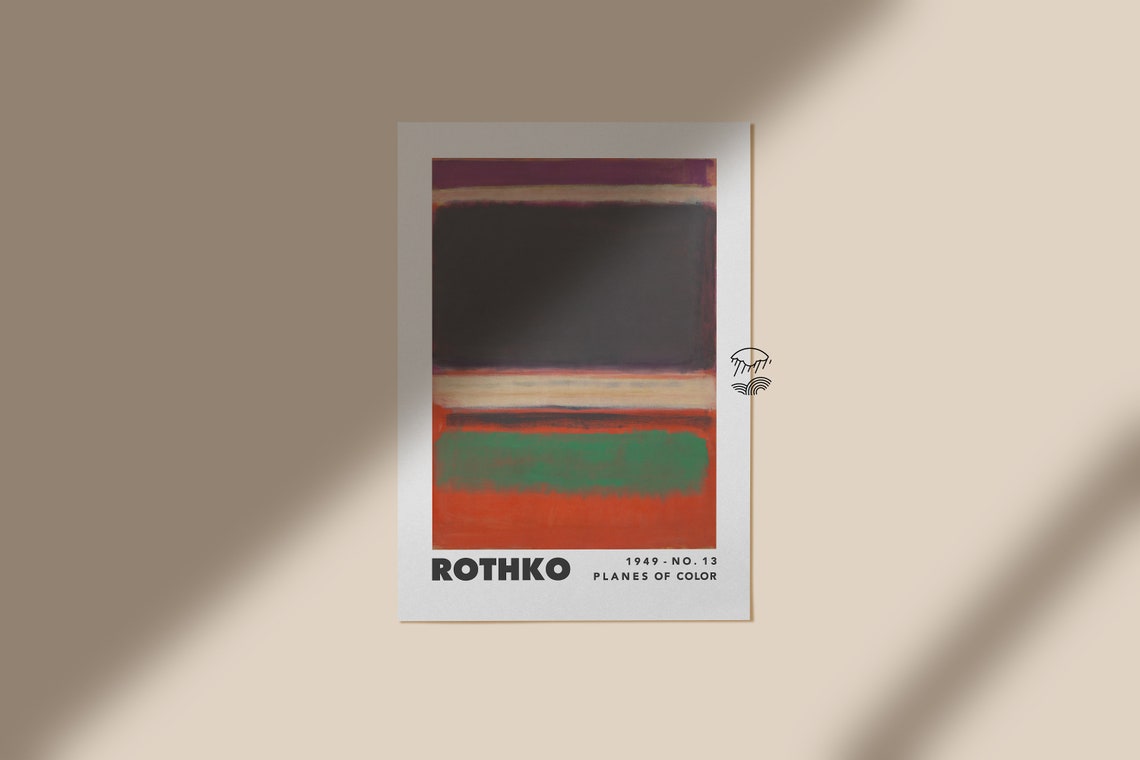 Mark Rothko Print Exhibition Printable Poster Colorful | Etsy