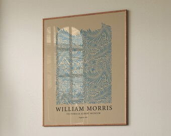 William Morris bloemenart nouveau print, botanische poster (digitale download)