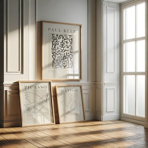 Matisse, Picasso, Klee Print Set: Mid-Century Modern Gallery Wall Art (Digital Download)