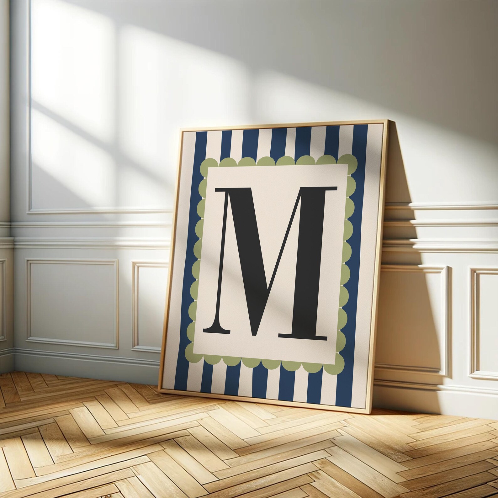 Colorful Letter M Art Print: Personalized Nursery Decor (instant ...