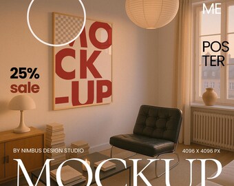 Interior Poster Mockup Kit: Kitchen Sunrise & Sunset Scenes (PSD Download)