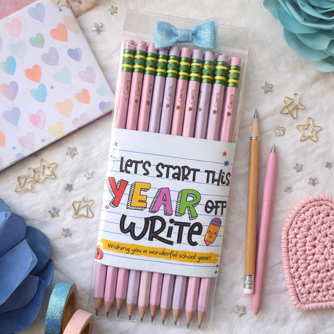 Personalized Engraved Pencils, Custom Name Back to School Gift, Teacher ...