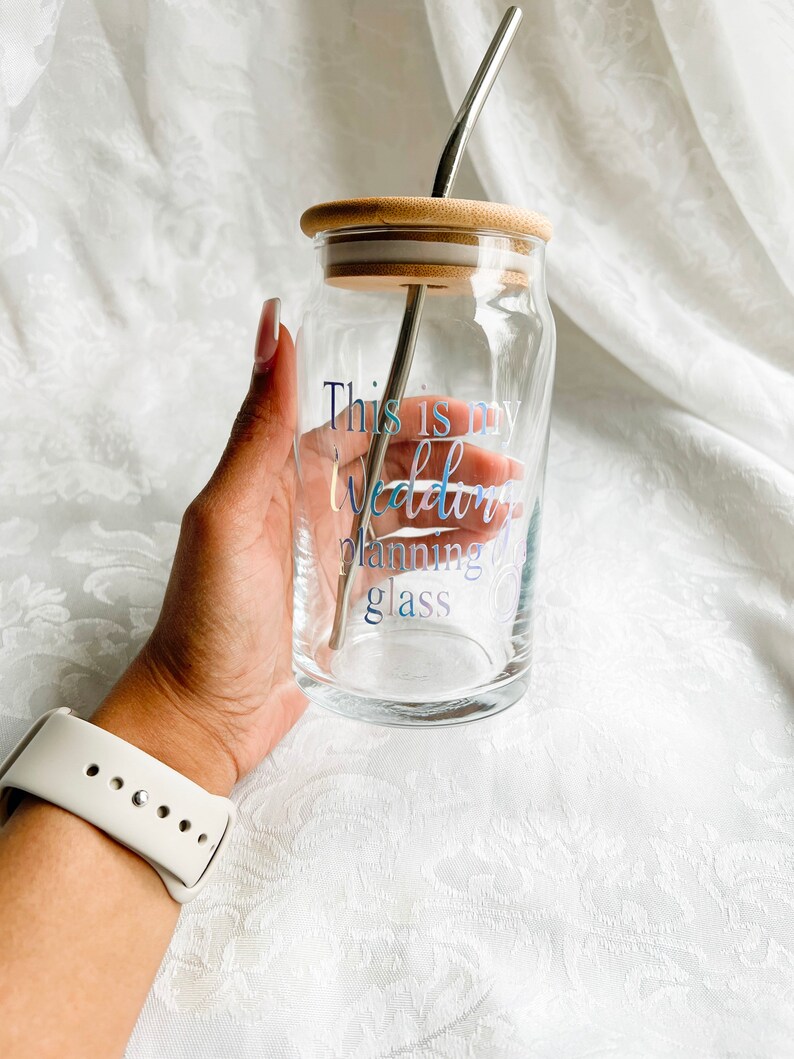 Bridal Cup, Wedding Gift, This is My Wedding Planning Glass. Beer Glass ...