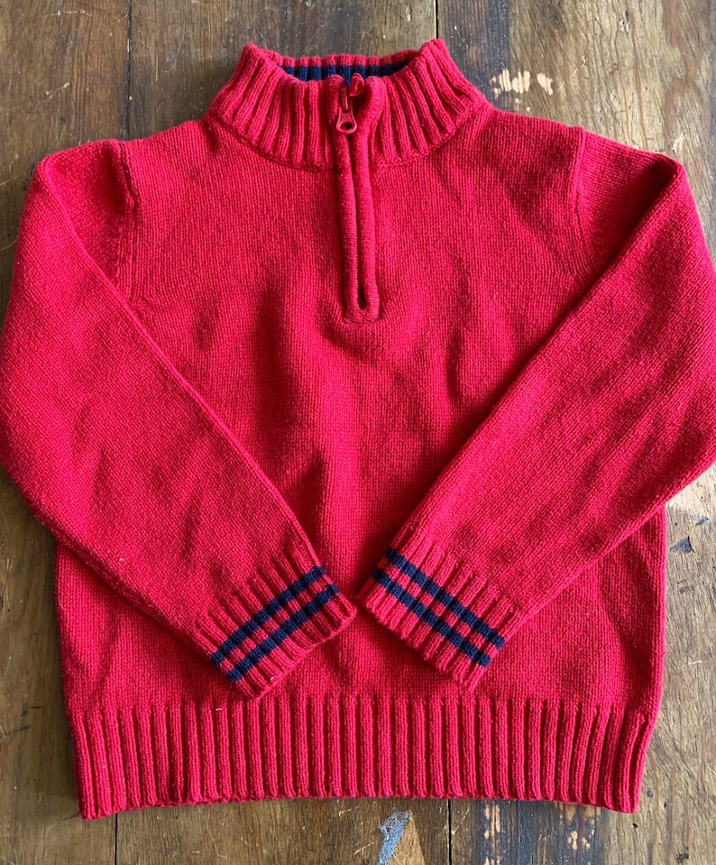 Vintage Osh Kosh B\u2019Gosh kids half zip sweater size 5