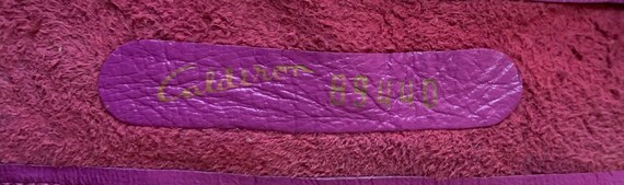 Vintage Violet Lavender Leather Wrap Belt by Cald… - image 6