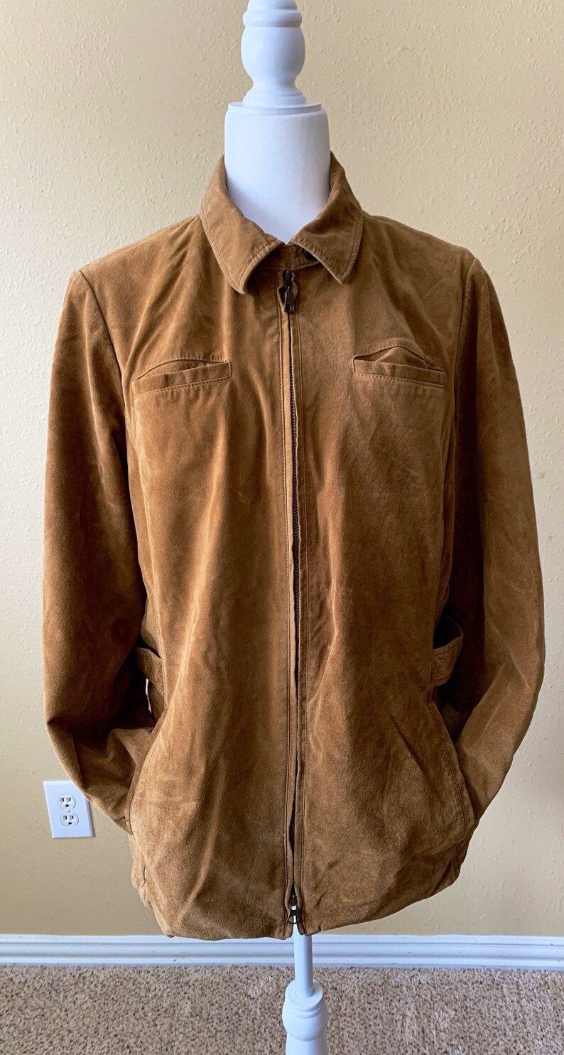 eddie bauer suede jacket