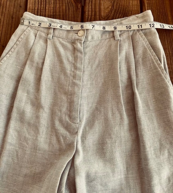 Vintage Talbots Linen Pleated Shorts - image 4