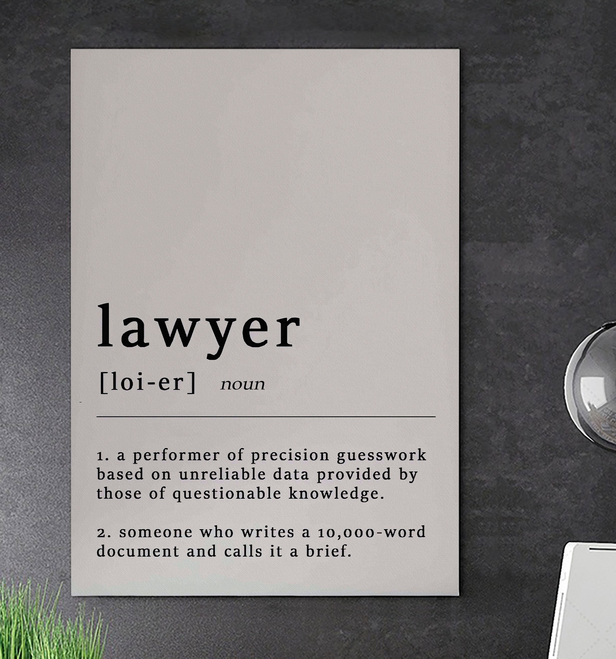 Definition Of A Lawyer Quote Poster Quote Poster Quote Etsy
