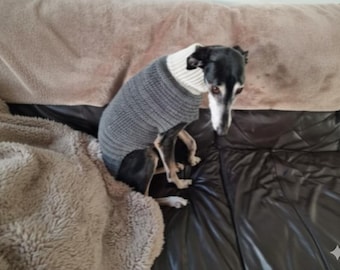 Lurcher/Whippet pdf crochet jumper pattern 24 inch