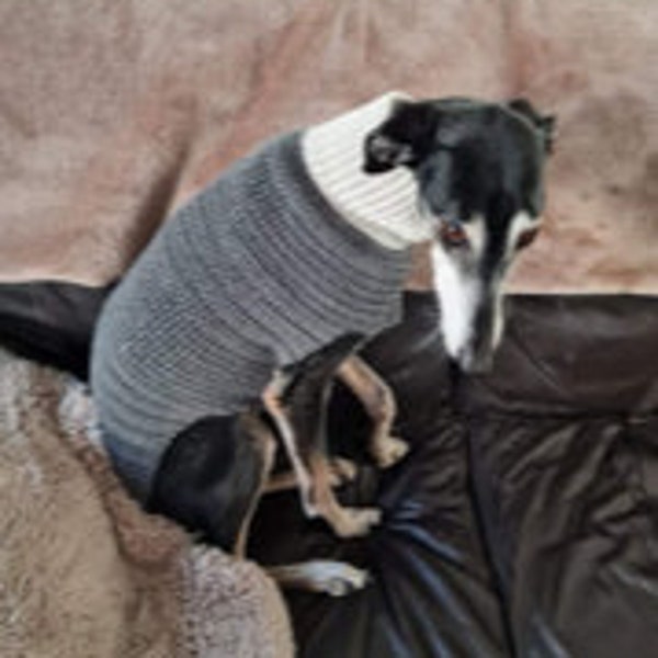 Lurcher/Whippet pdf crochet jumper pattern 24 inch