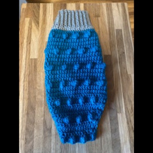 PDF Digital download crochet pattern Aran bobble jumper/ sweater 14 inch dog jumper pattern image 1