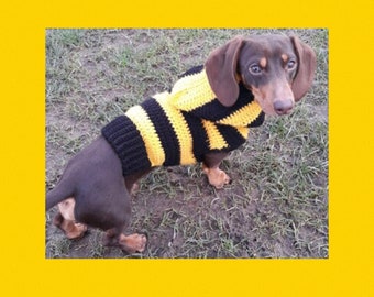 PDF Digital download crochet dog hoody, jumper, sweater pattern 14 inch