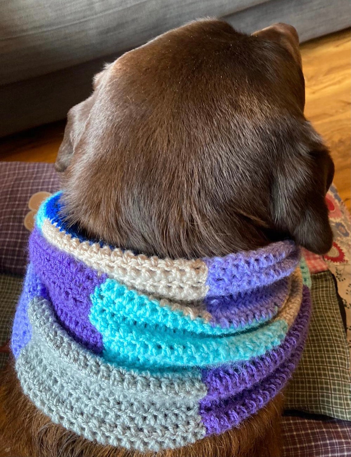 PDF Digital download crochet pattern large dog snood Etsy